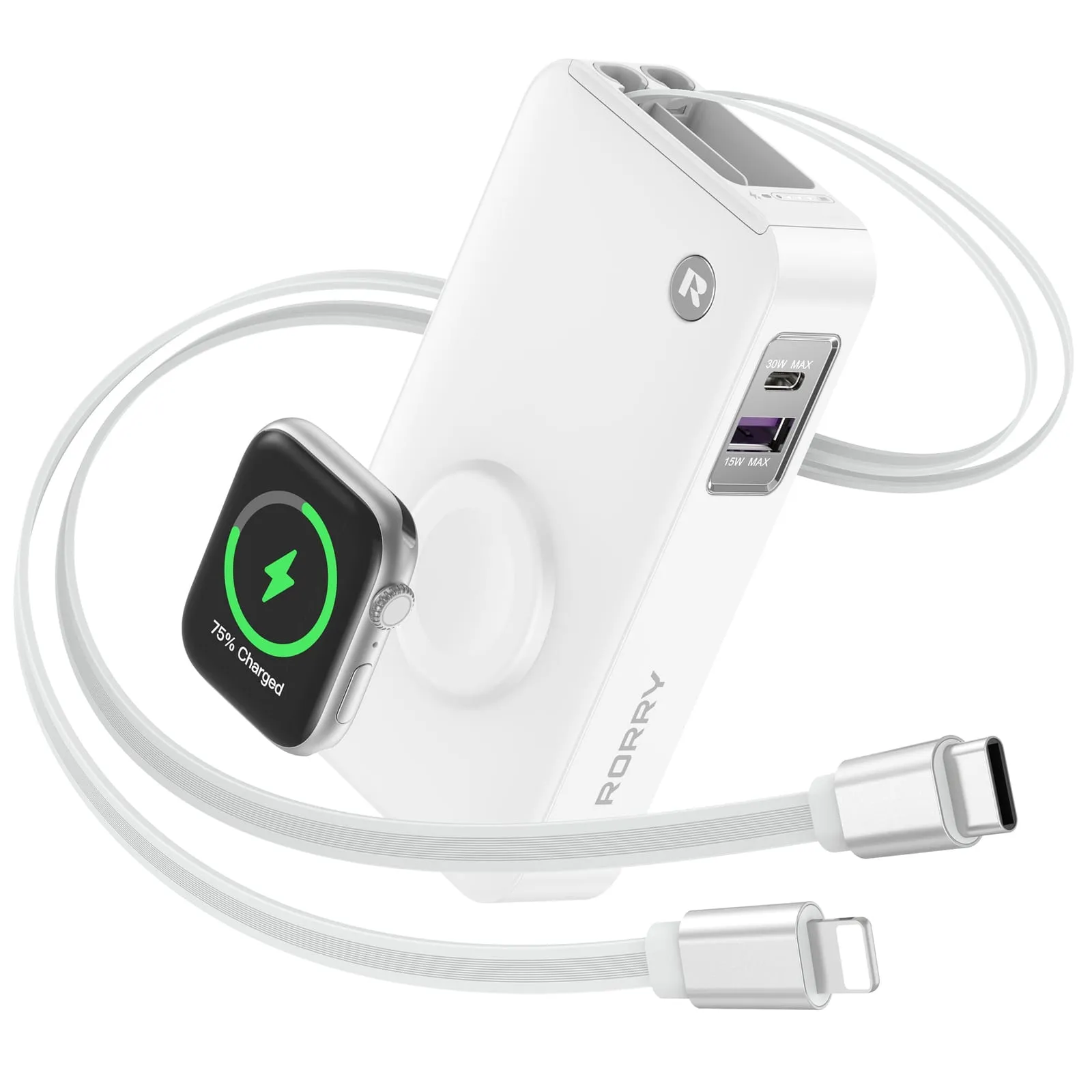RORRY H1 10000mAh(内蔵ケーブル2本+USB-A・30W)